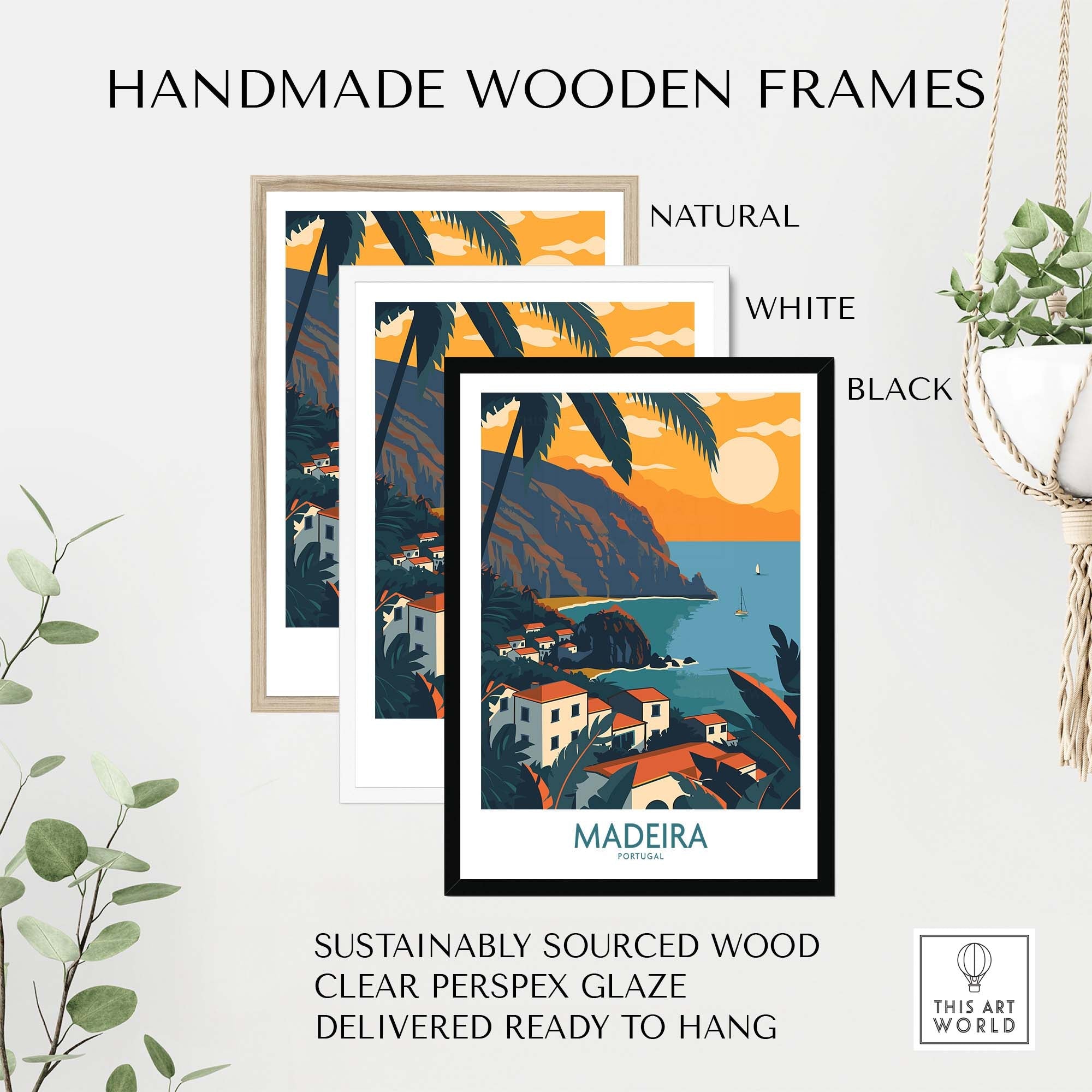 Madeira Wall Art Print part of our best collection or travel posters and prints - ThisArtWorld
