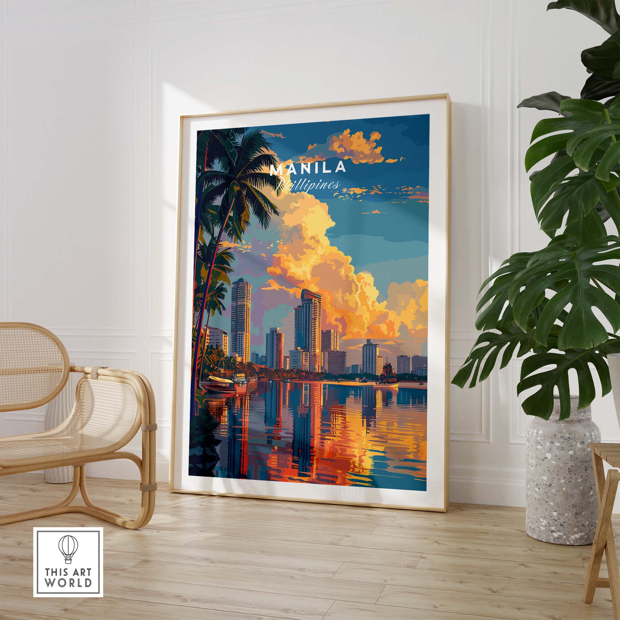 Manila Poster part of our best collection or travel posters and prints - This Art World
