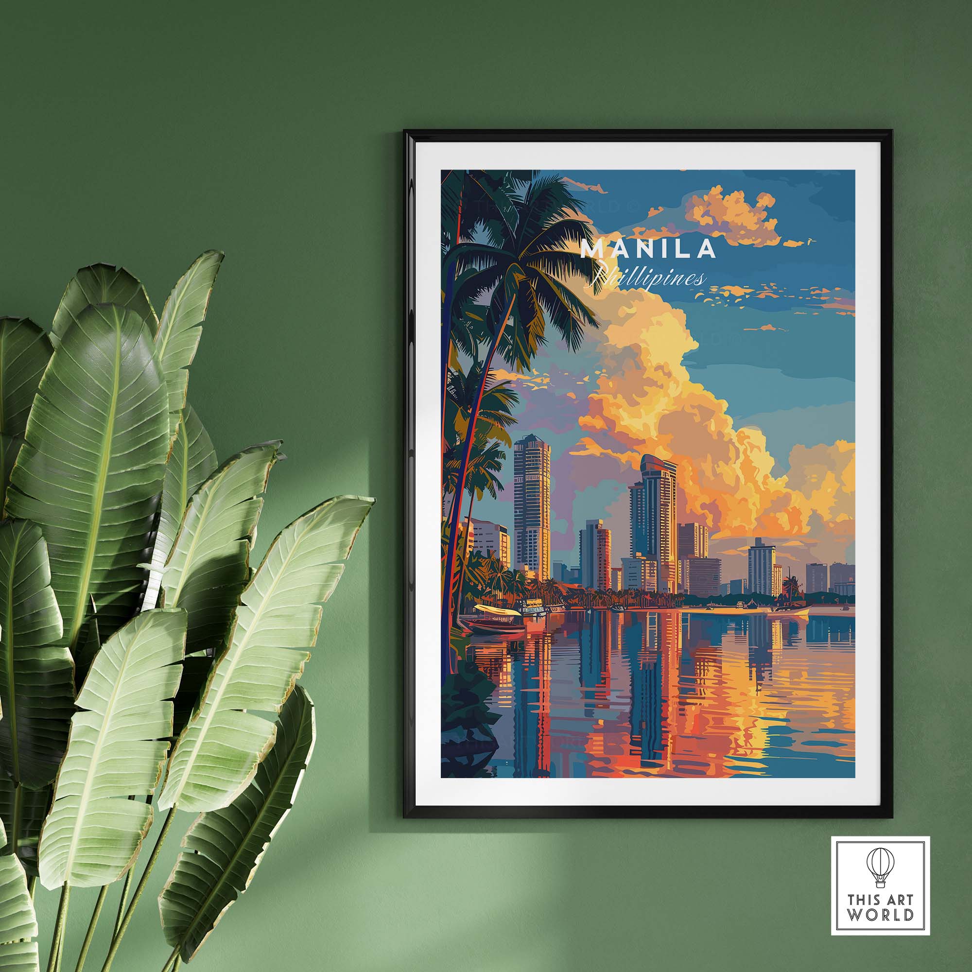 Manila Poster part of our best collection or travel posters and prints - This Art World