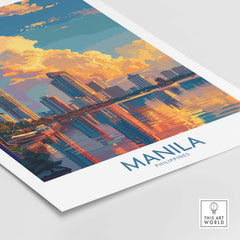 Manila Wall Art part of our best collection or travel posters and prints - This Art World