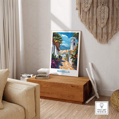 Marbella Print showcasing the beauty of Marbella, perfect for elevating decor in any space.