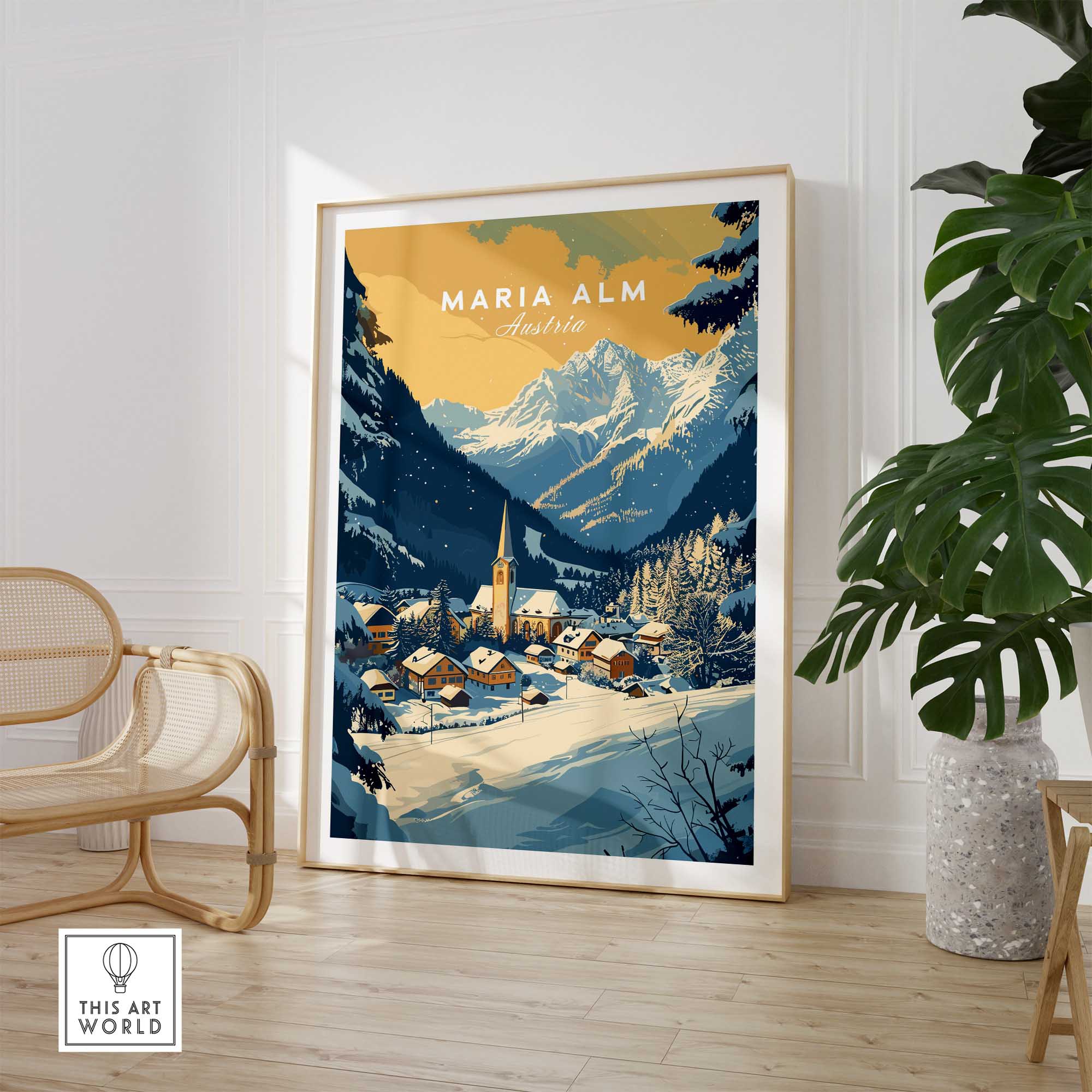 Maria Alm Poster Austria-This Art World