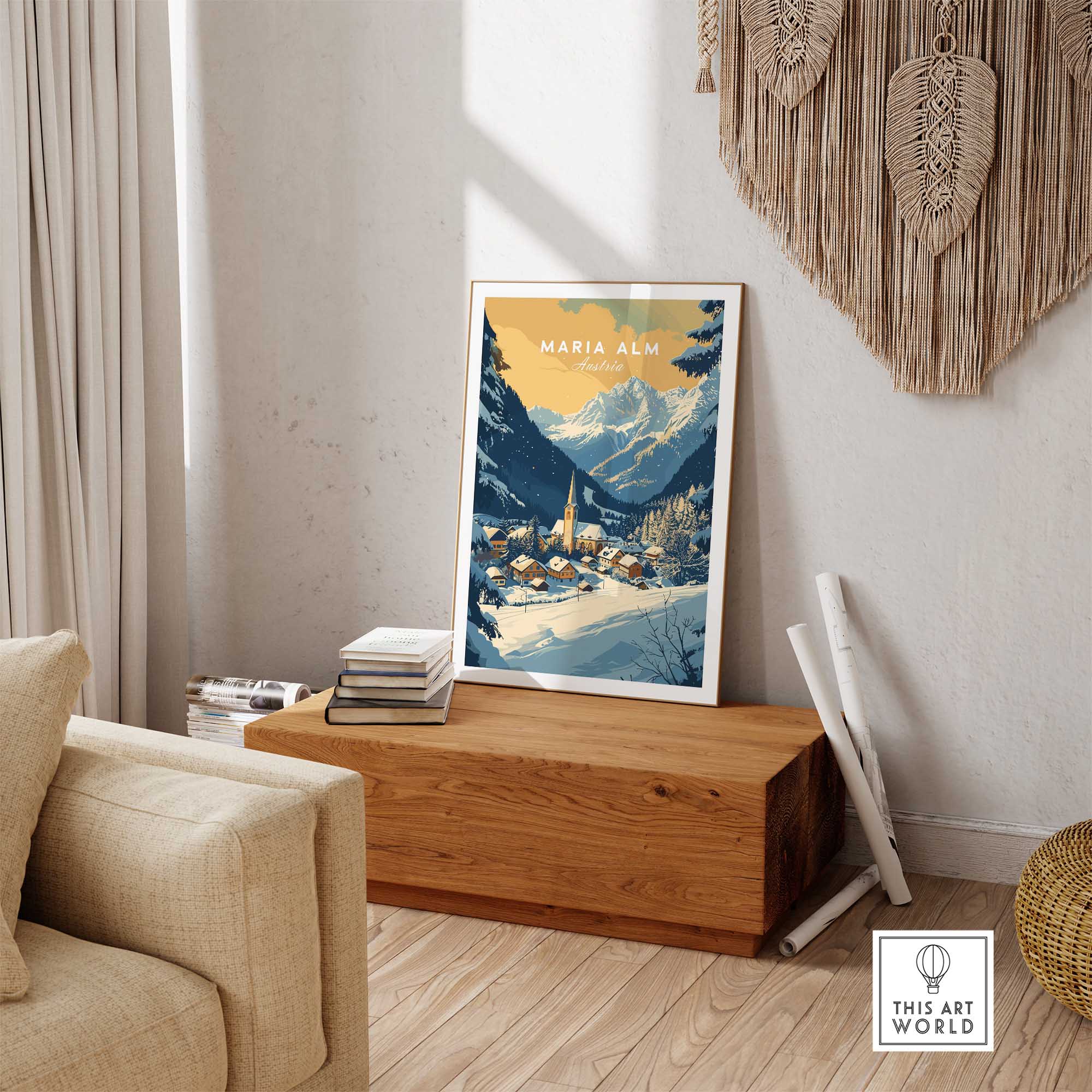 Maria Alm Poster Austria-This Art World