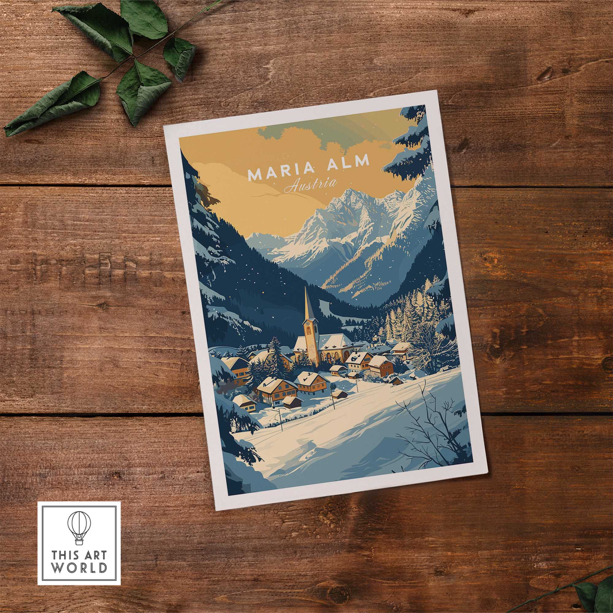 Maria Alm Poster Austria-This Art World