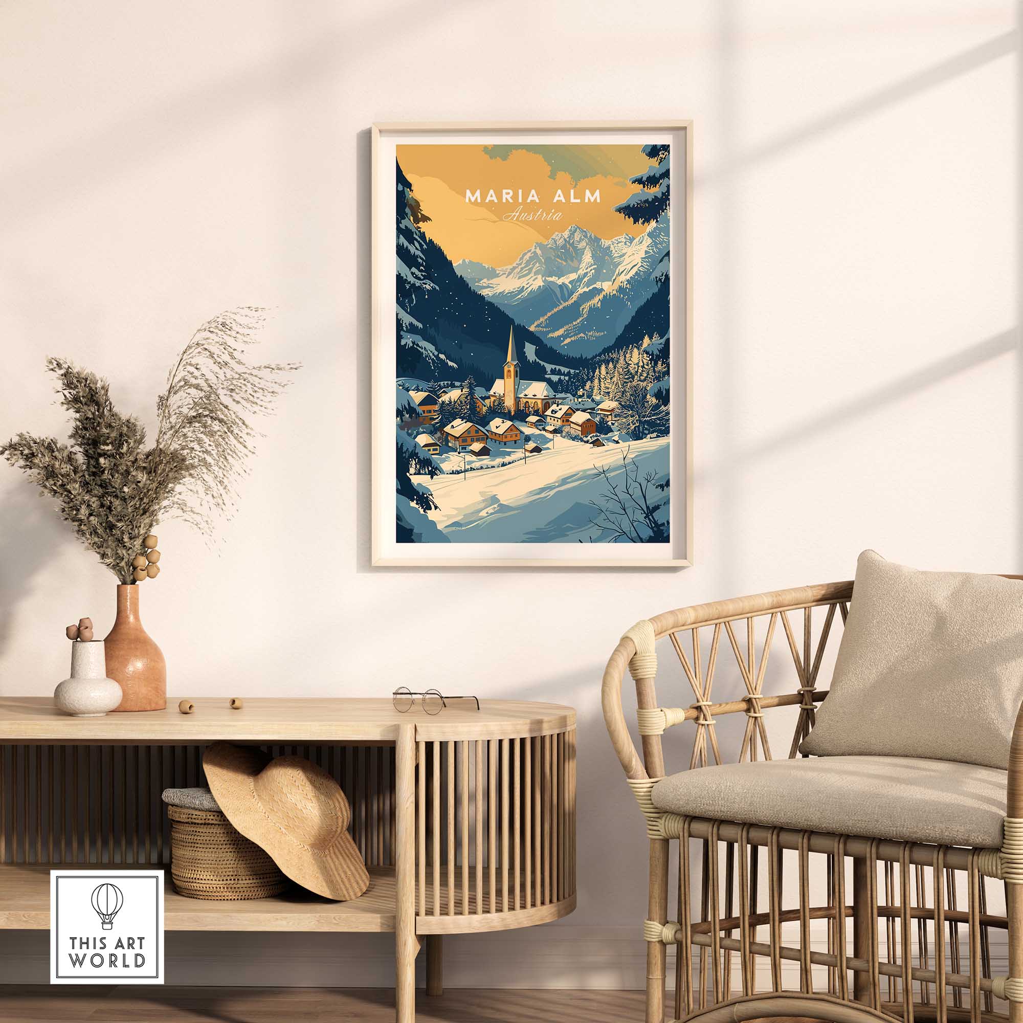 Maria Alm Poster Austria-This Art World