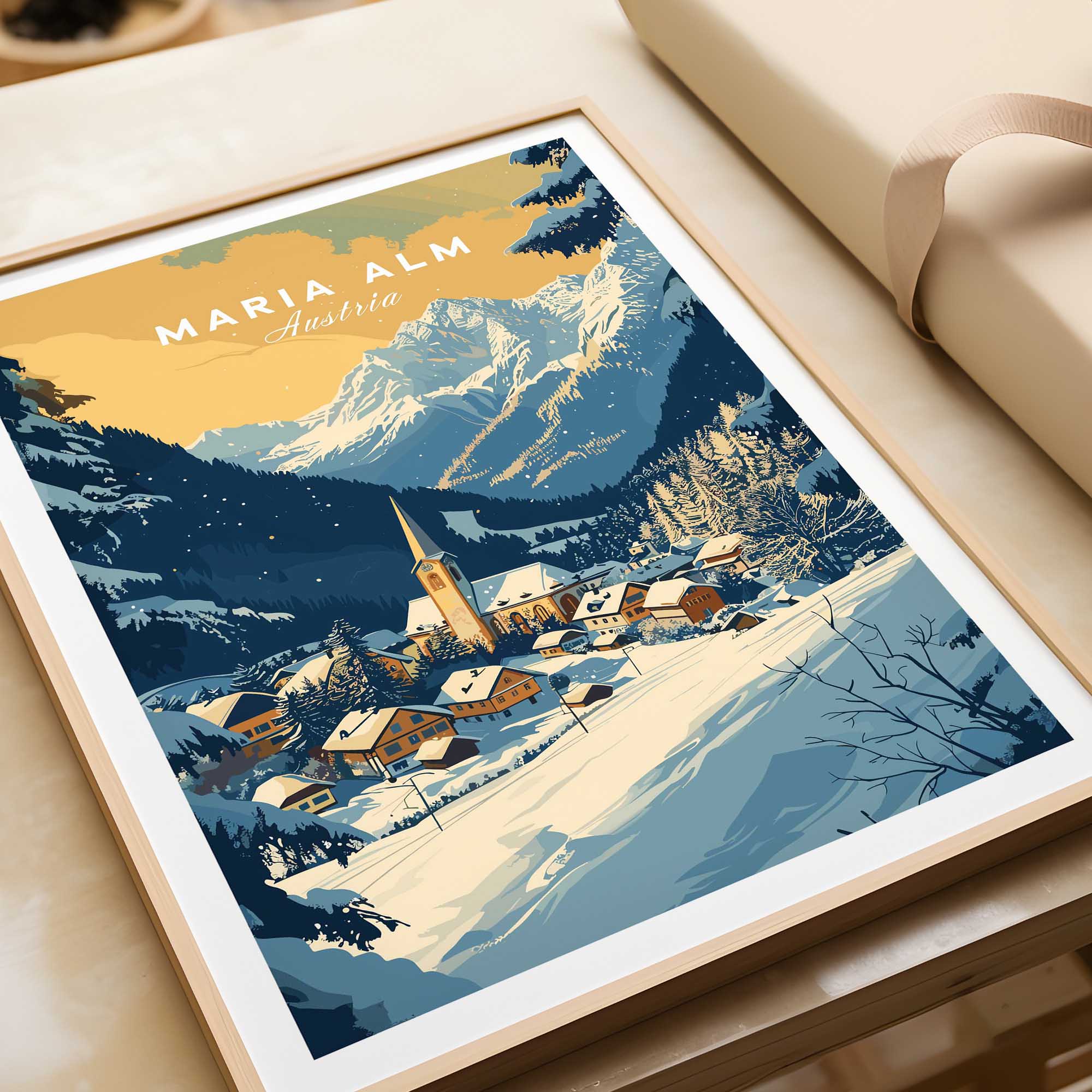 Maria Alm Poster Austria-This Art World