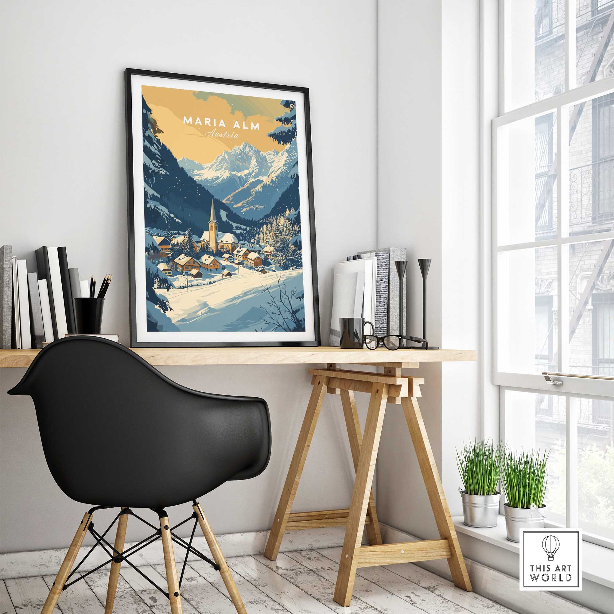 Maria Alm Poster Austria-This Art World