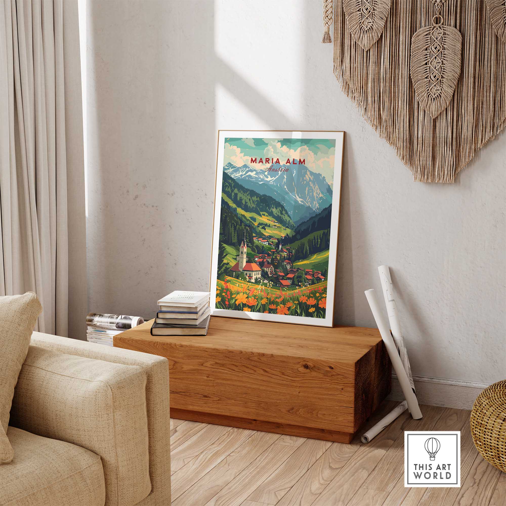 Maria Alm Print Austria-This Art World