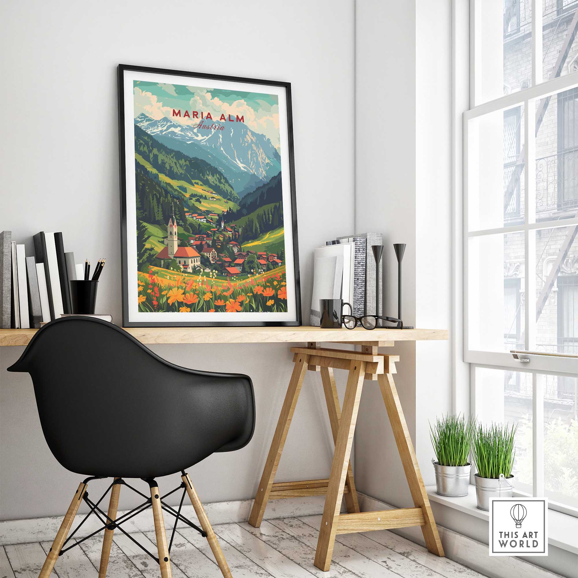 Maria Alm Print Austria-This Art World