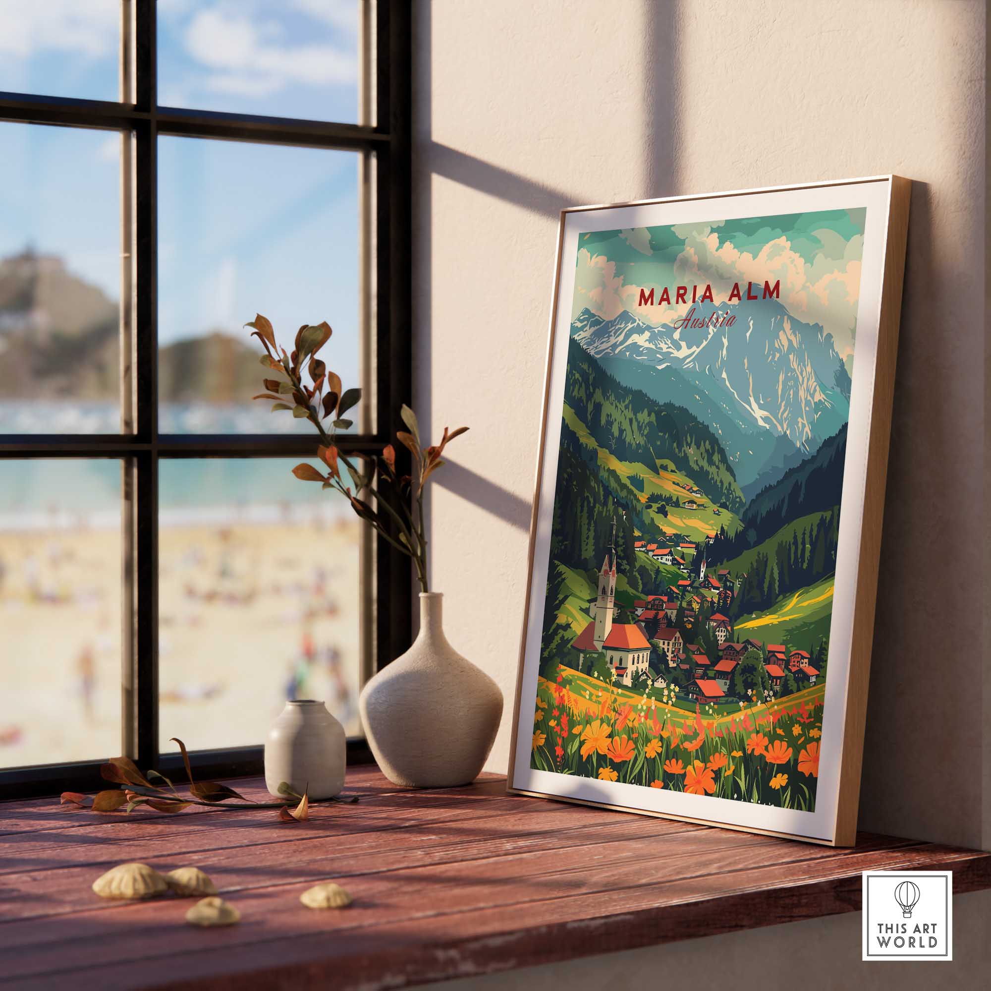 Maria Alm Print Austria-This Art World