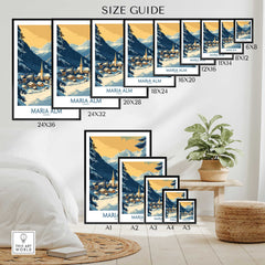Maria Alm Travel Poster-This Art World