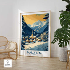 Maria Alm Travel Poster-This Art World