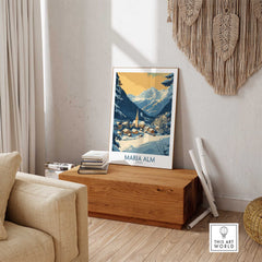 Maria Alm Travel Poster-This Art World