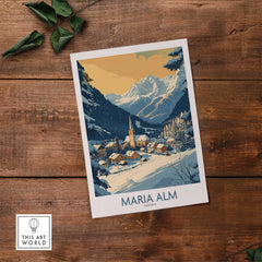 Maria Alm Travel Poster-This Art World