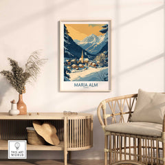 Maria Alm Travel Poster-This Art World