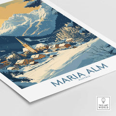 Maria Alm Travel Poster-This Art World