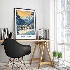 Maria Alm Travel Poster-This Art World