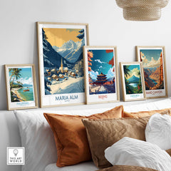 Maria Alm Travel Poster-This Art World