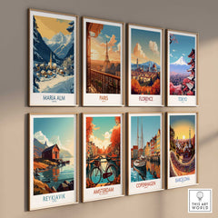Maria Alm Travel Poster-This Art World