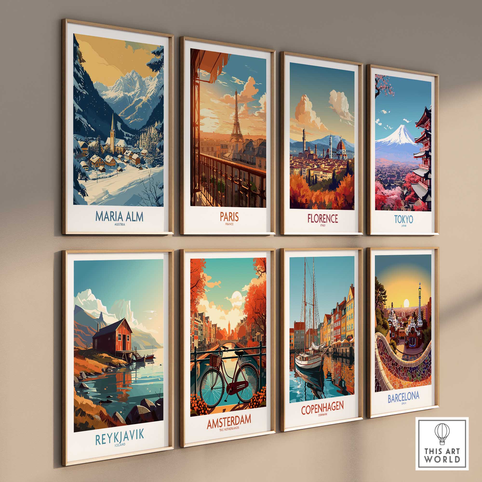 Maria Alm Travel Poster-This Art World