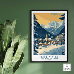 Maria Alm Travel Poster-This Art World