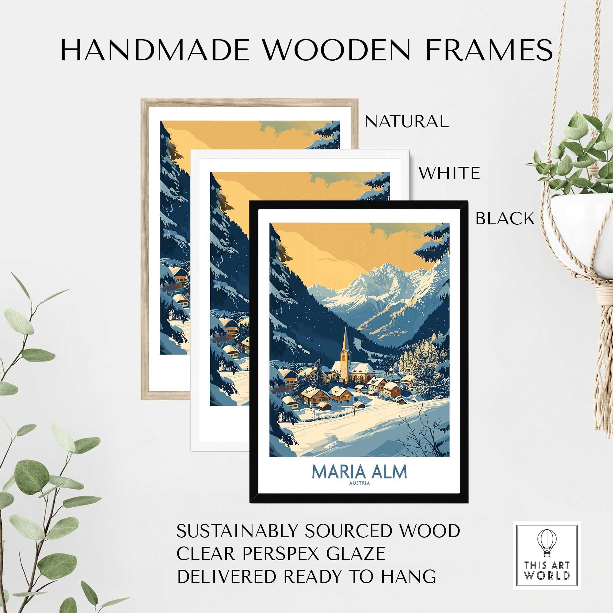 Maria Alm Travel Poster-This Art World