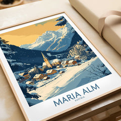 Maria Alm Travel Poster-This Art World