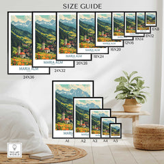 Maria Alm Travel Print-This Art World