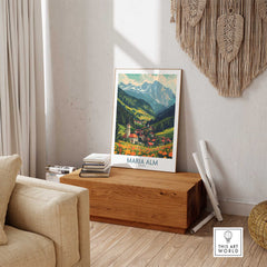 Maria Alm Travel Print-This Art World