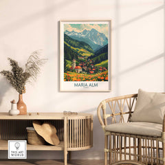 Maria Alm Travel Print-This Art World