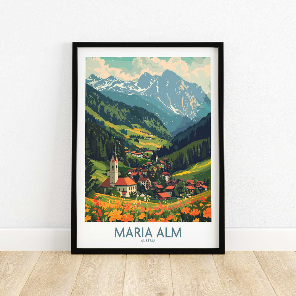 Maria Alm Travel Print-This Art World
