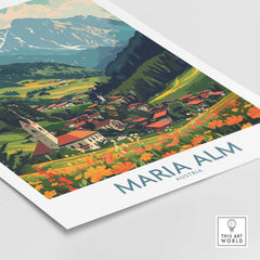 Maria Alm Travel Print-This Art World