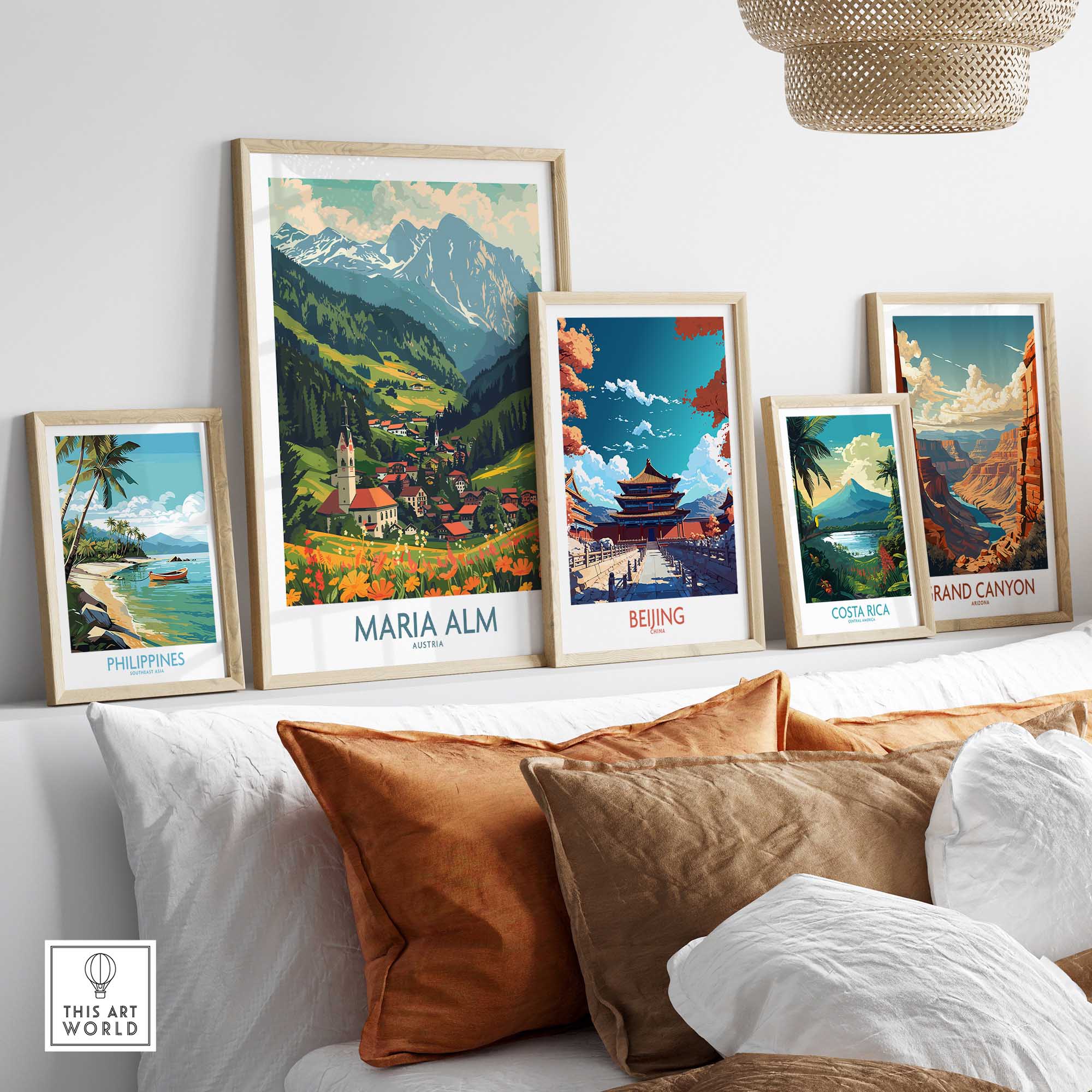 Maria Alm Travel Print-This Art World