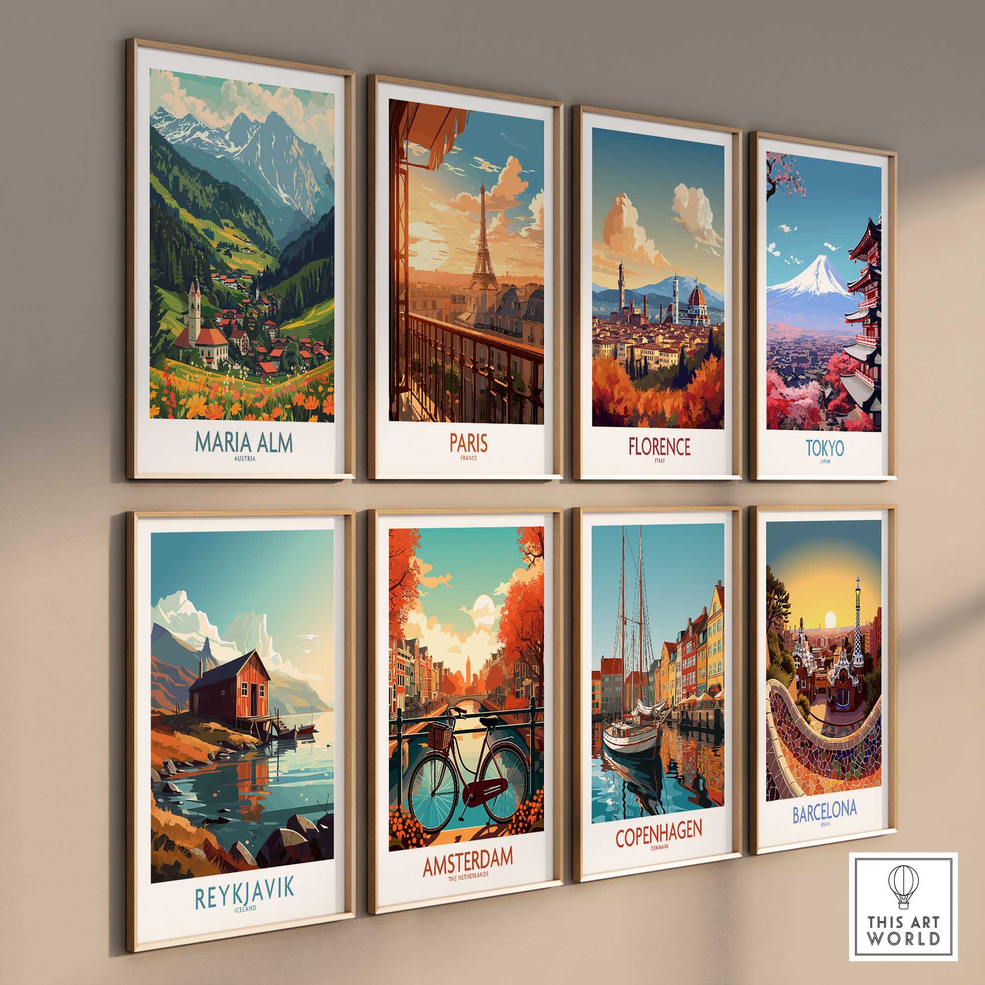 Maria Alm Travel Print-This Art World