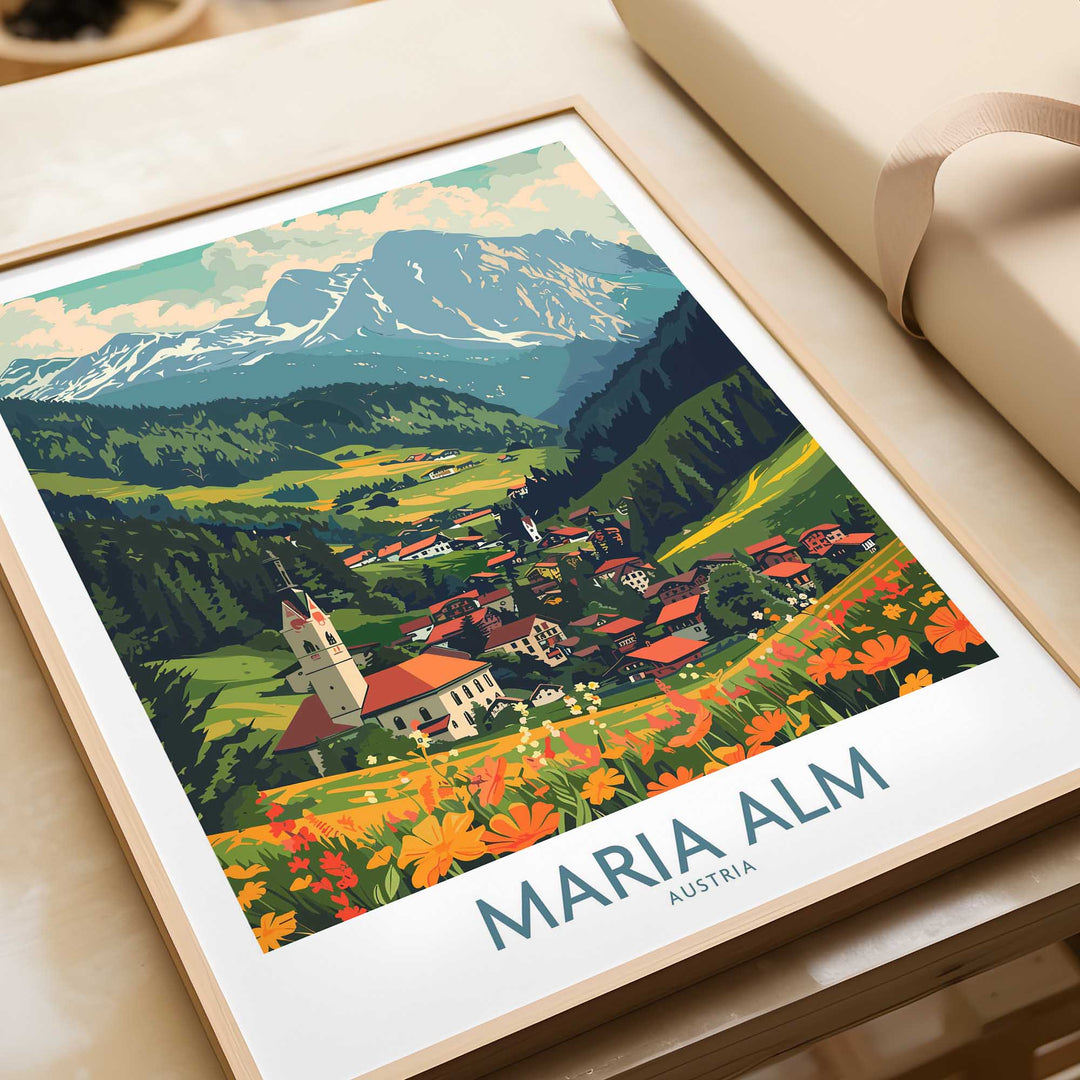 Maria Alm Travel Print-This Art World