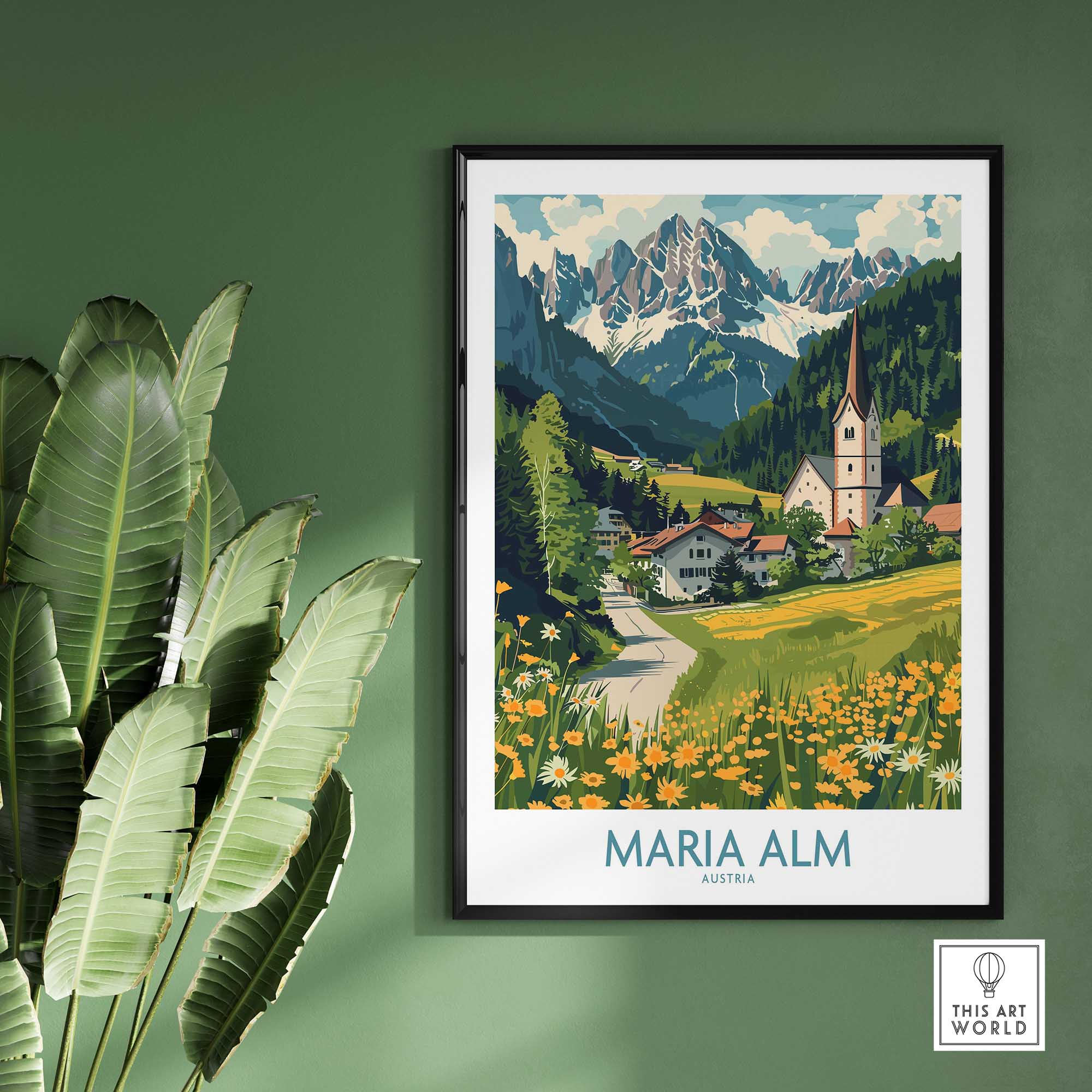 Maria Alm Wall Art Print-This Art World