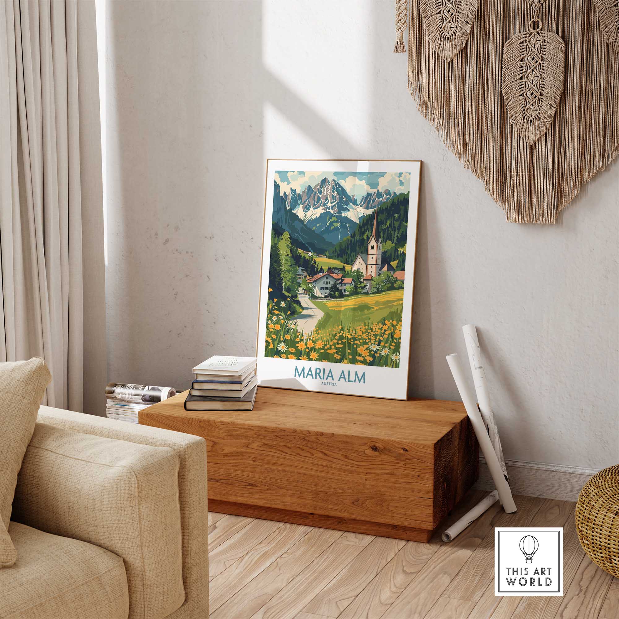 Maria Alm Wall Art Print-This Art World