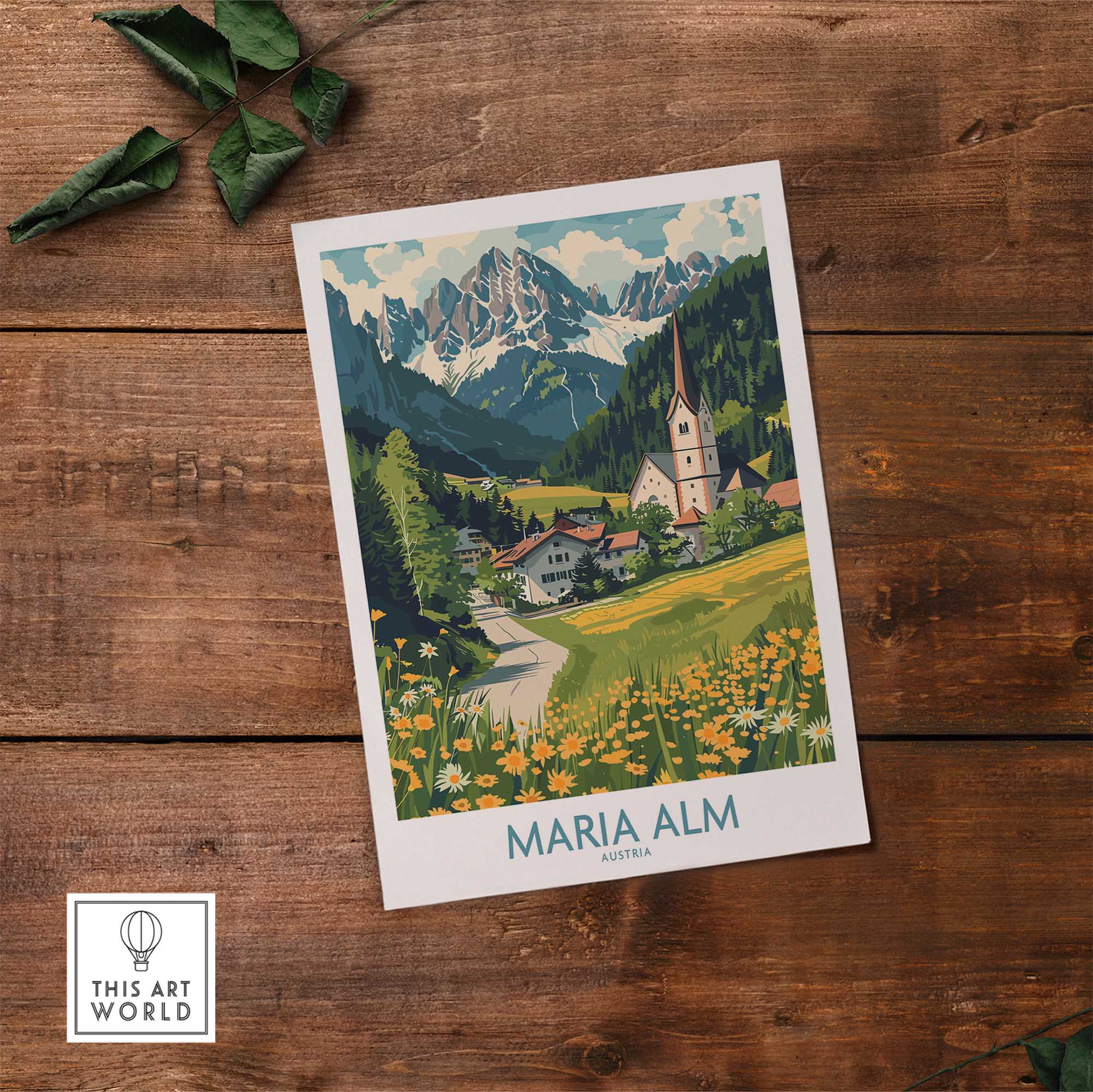 Maria Alm Wall Art Print-This Art World