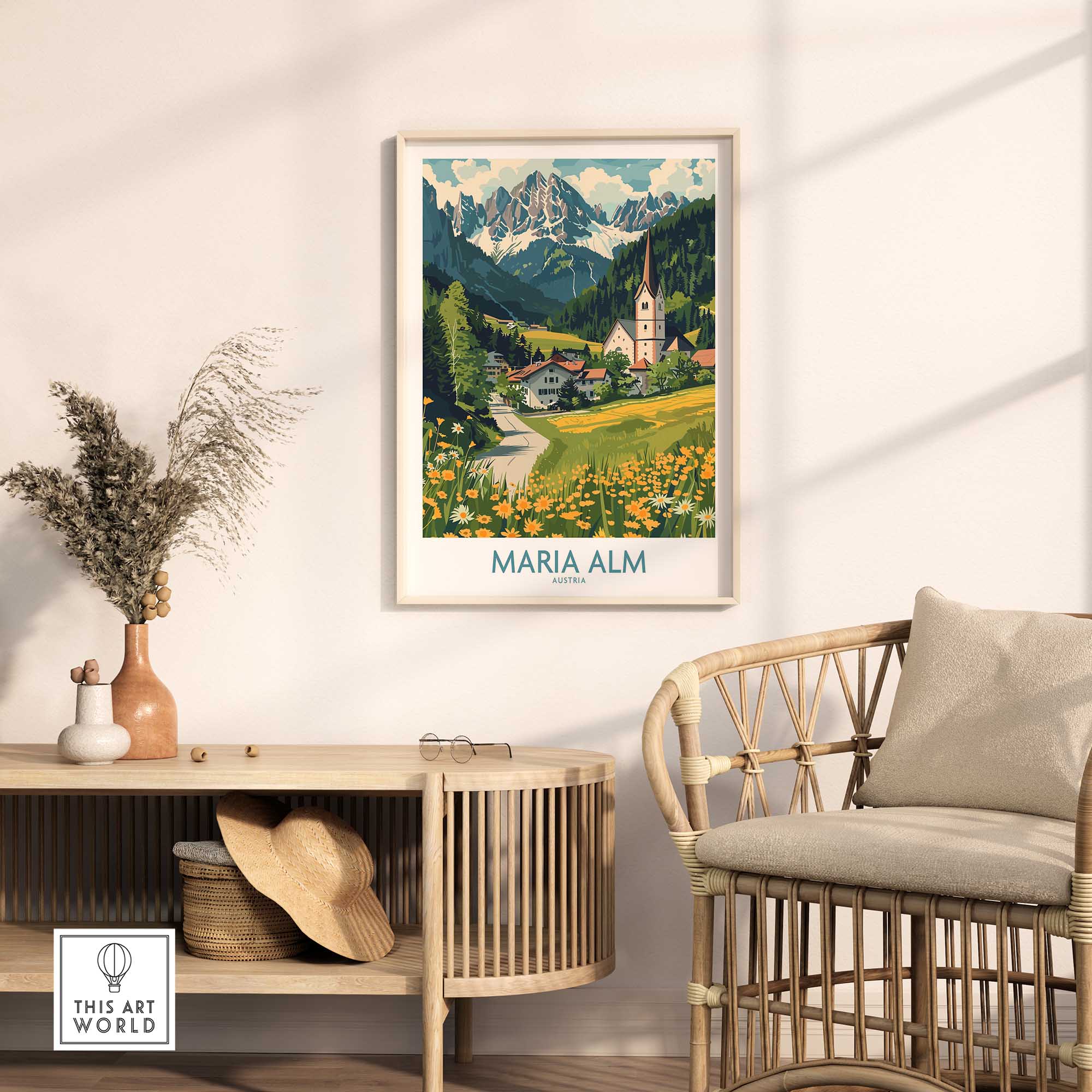 Maria Alm Wall Art Print-This Art World