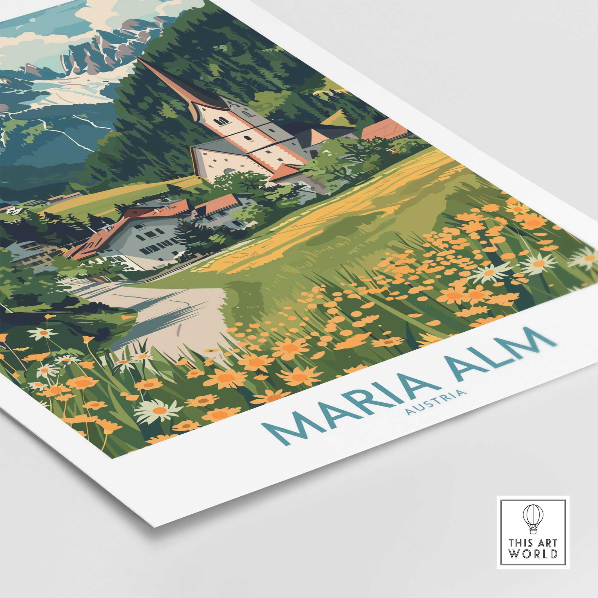 Maria Alm Wall Art Print-This Art World