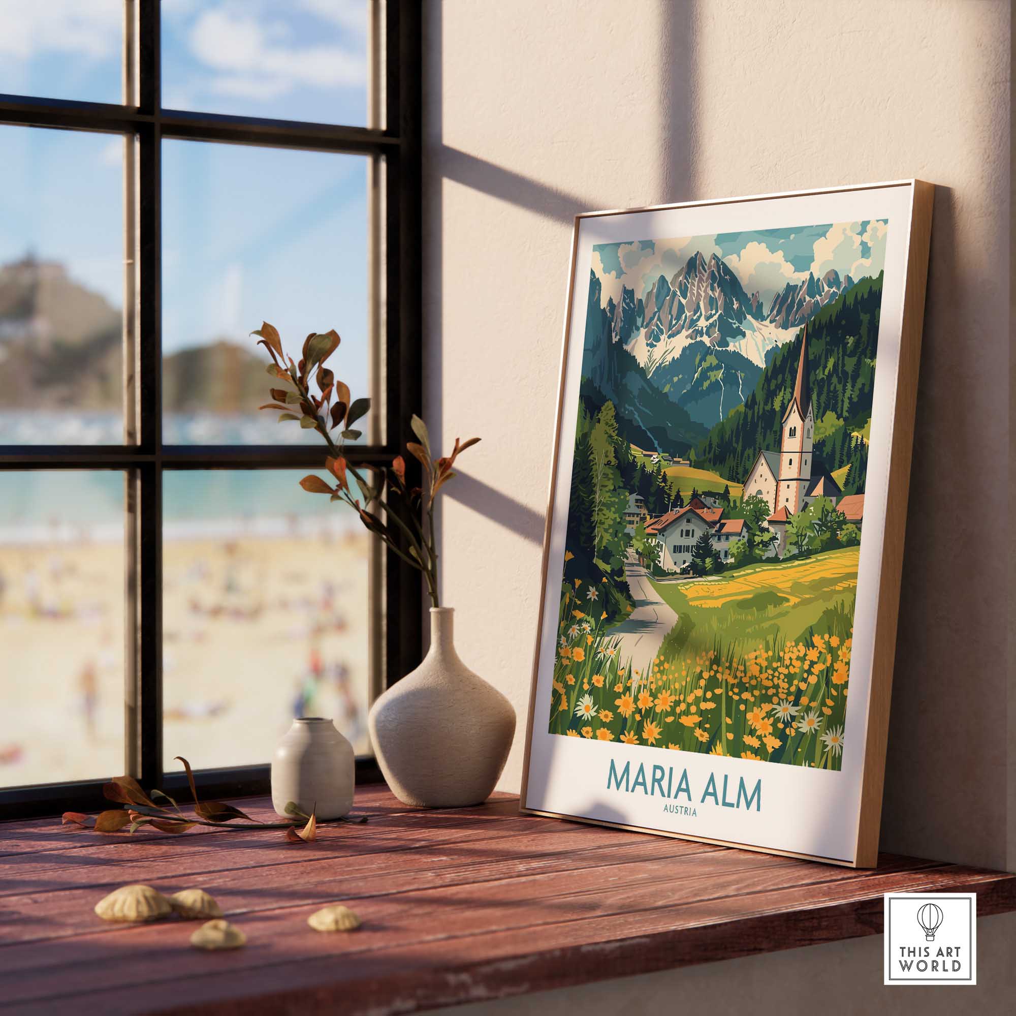 Maria Alm Wall Art Print-This Art World