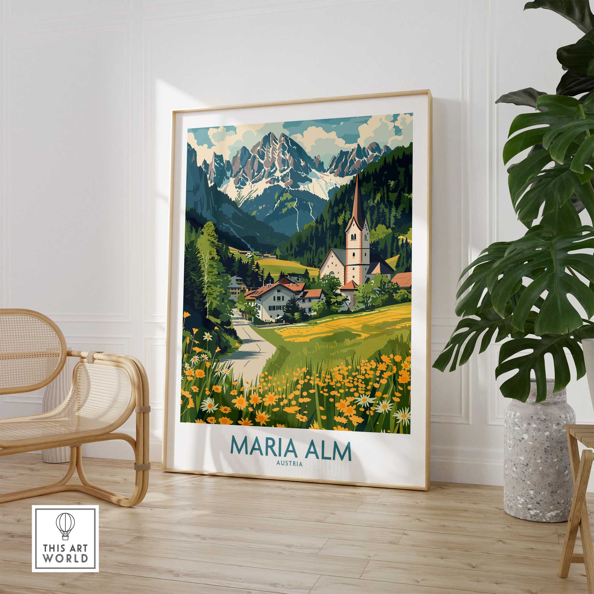Maria Alm Wall Art Print-This Art World