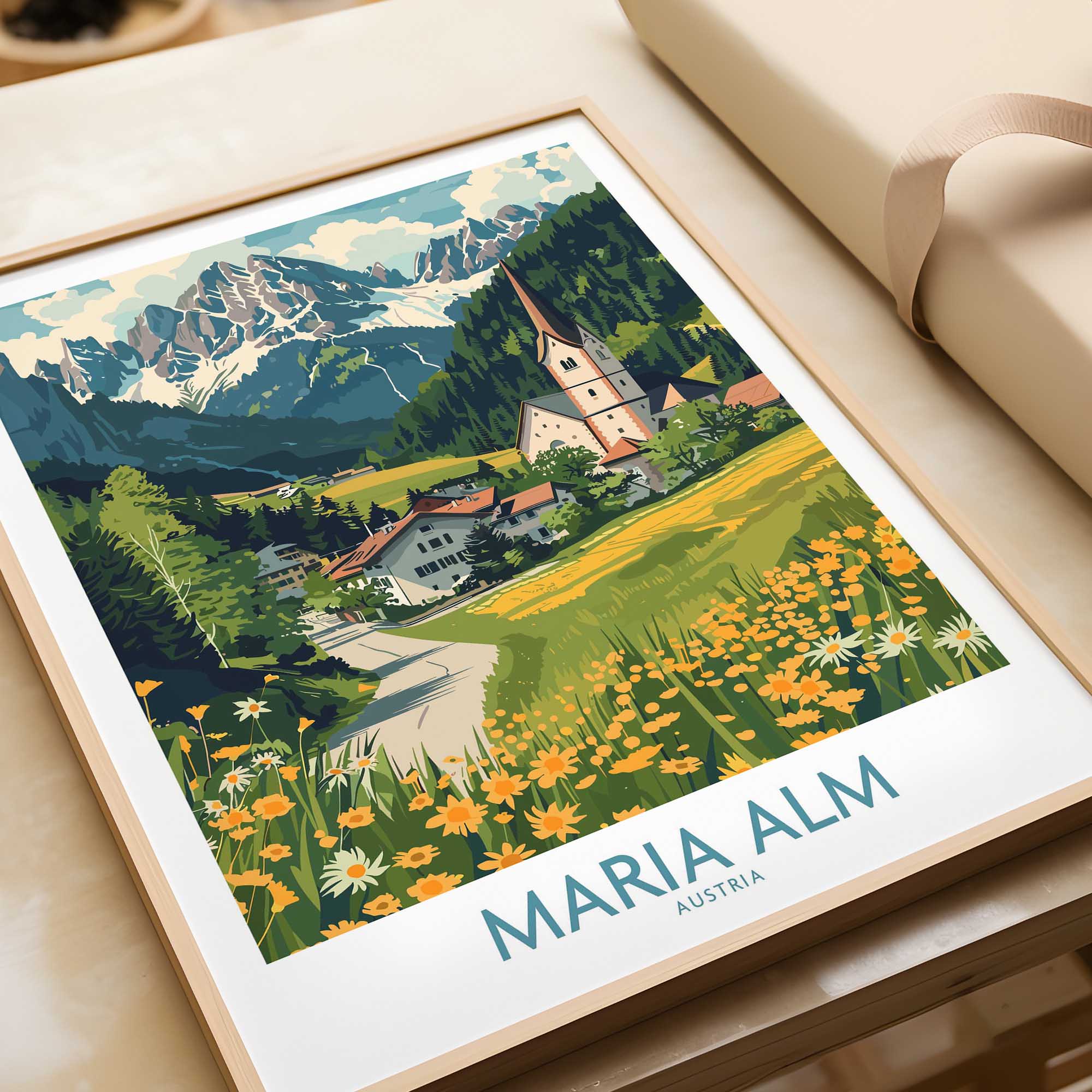 Maria Alm Wall Art Print-This Art World