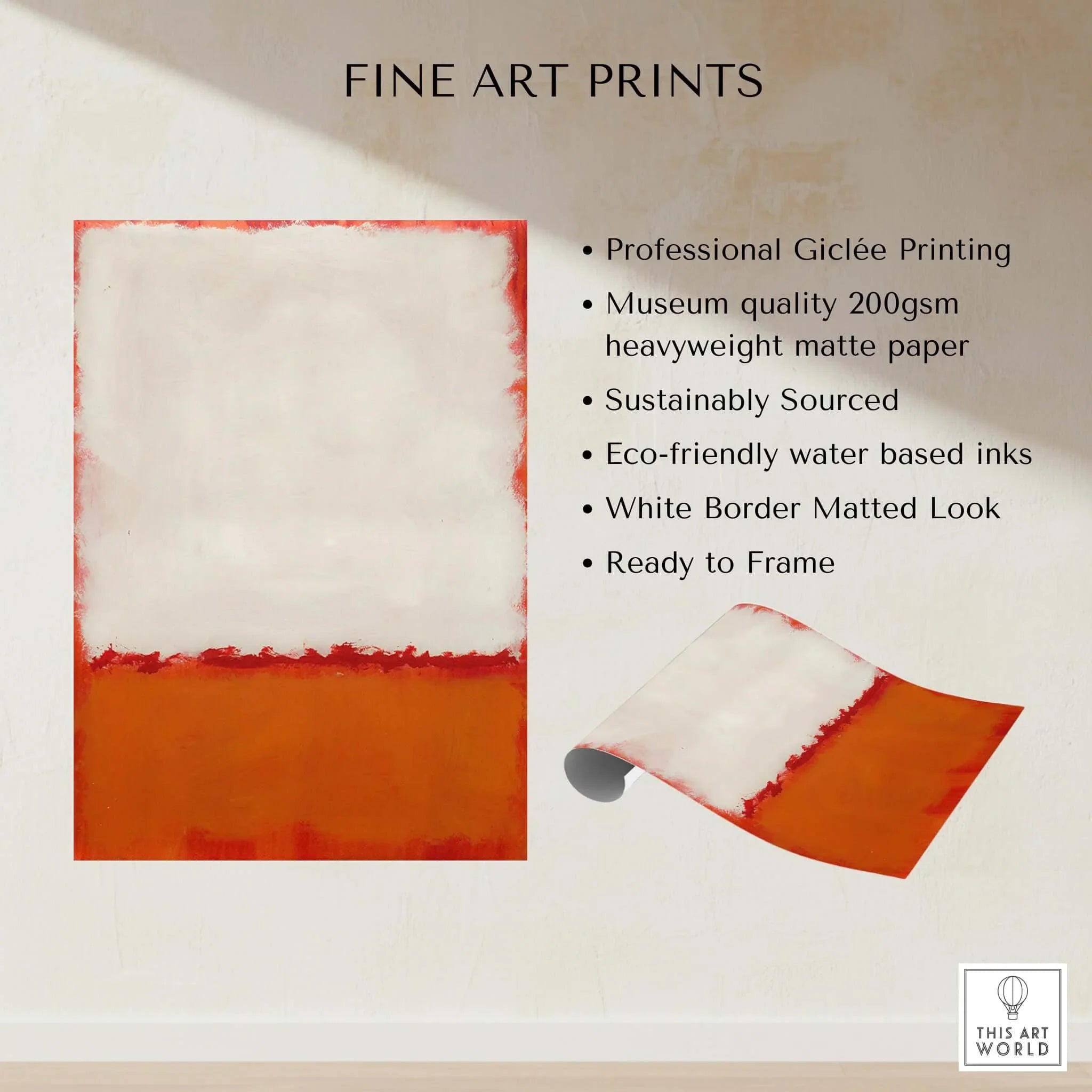 Mark Rothko Untitled 1969 Abstract Canvas Print – This Art World