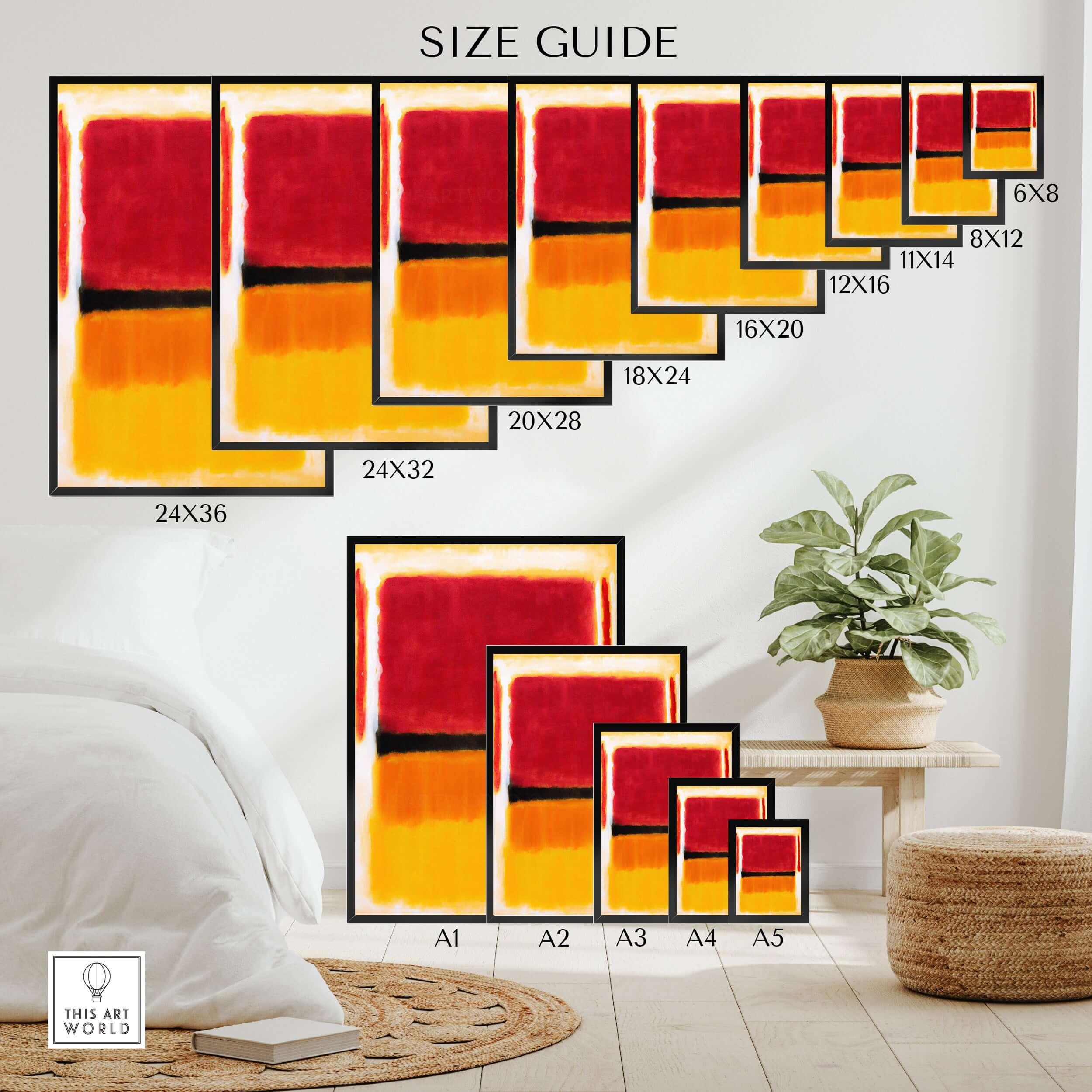 Mark Rothko Violet Black Orange Yellow Poster – This Art World