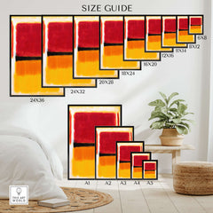 Mark Rothko Violet Black Orange Yellow 1949 Abstract Canvas Color Field Poster Guggenheim Size Guide