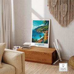 Martinique Poster part of our best collection or travel posters and prints - This Art World