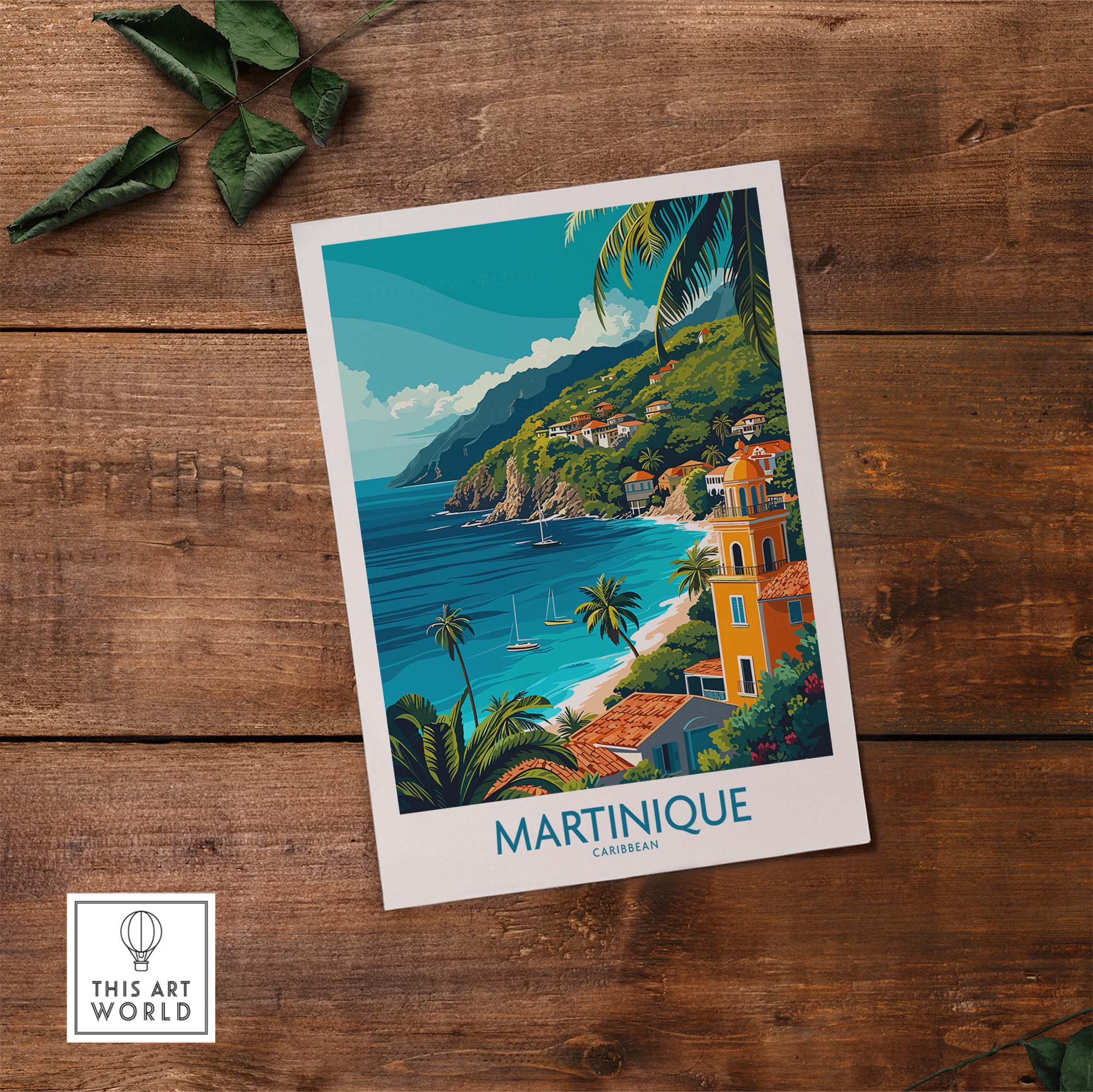 Martinique Poster part of our best collection or travel posters and prints - This Art World