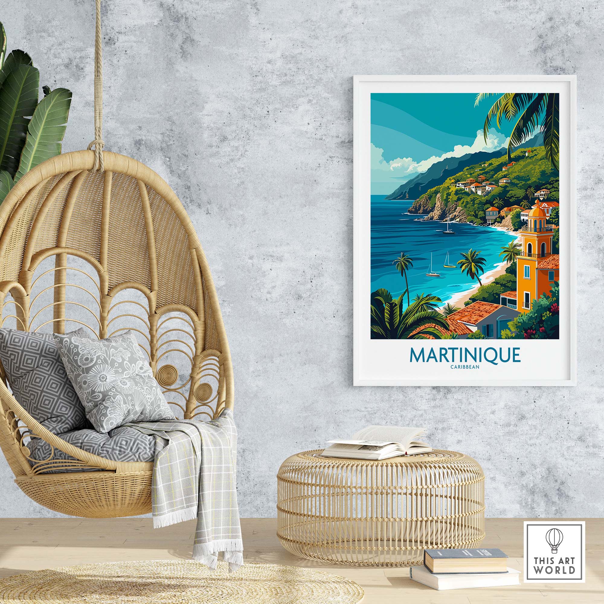 Martinique Poster part of our best collection or travel posters and prints - This Art World