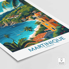 Martinique Poster part of our best collection or travel posters and prints - This Art World